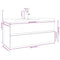 vidaXL Sink Cabinet with Built-in Basin Smoked Oak Engineered Wood