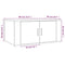 vidaXL Coffee Table Grey Sonoma 80x50x36 cm Engineered Wood