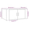 vidaXL Coffee Table Brown Oak 80x50x36 cm Engineered Wood