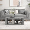 vidaXL Coffee Table Grey Sonoma 100x50x36 cm Engineered Wood