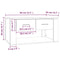 vidaXL Coffee Table White 80x50x40 cm Engineered Wood