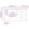 vidaXL Coffee Table Sonoma Oak 80x50x40 cm Engineered Wood