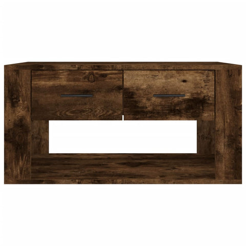 vidaXL Coffee Table Smoked Oak 80x50x40 cm Engineered Wood