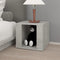 vidaXL Bedside Table Concrete Grey 41x40x36 cm Engineered Wood
