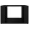 vidaXL Bedside Table Black 57x55x36 cm Engineered Wood