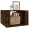 vidaXL Bedside Table Smoked Oak 57x55x36 cm Engineered Wood