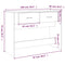 vidaXL Console Table Grey Sonoma 100x39x75 cm Engineered Wood
