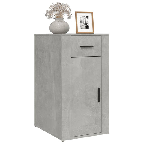 vidaXL Desk Cabinet Concrete Grey 40x49x75 cm Engineered Wood