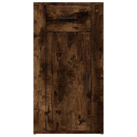 vidaXL Desk Cabinet Smoked Oak 40x49x75 cm Engineered Wood