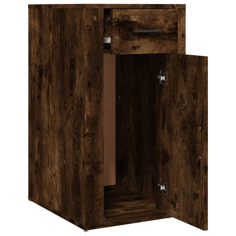 vidaXL Desk Cabinet Smoked Oak 40x49x75 cm Engineered Wood