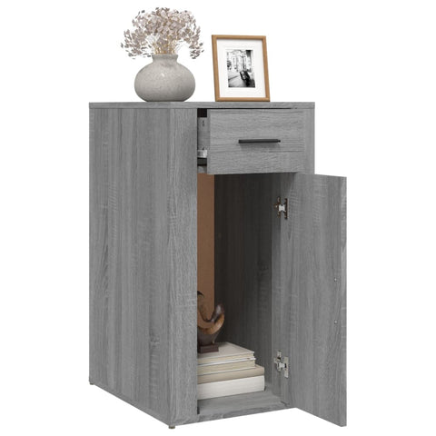 vidaXL Desk Cabinet Grey Sonoma 40x49x75 cm Engineered Wood