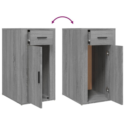 vidaXL Desk Cabinet Grey Sonoma 40x49x75 cm Engineered Wood