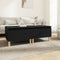 vidaXL Side Tables 2 pcs Black 50x46x35 cm Engineered Wood