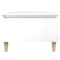 vidaXL Side Table High Gloss White 50x46x35 cm Engineered Wood