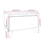 vidaXL Side Table High Gloss White 50x46x35 cm Engineered Wood