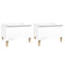 vidaXL Side Tables 2 pcs High Gloss White 50x46x35 cm Engineered Wood