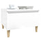 vidaXL Side Tables 2 pcs High Gloss White 50x46x35 cm Engineered Wood