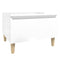 vidaXL Side Tables 2 pcs High Gloss White 50x46x35 cm Engineered Wood