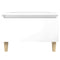 vidaXL Side Tables 2 pcs High Gloss White 50x46x35 cm Engineered Wood