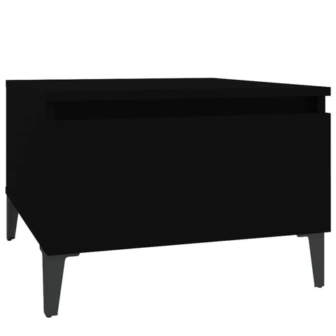 vidaXL Side Tables 2 pcs Black 50x46x35 cm Engineered Wood