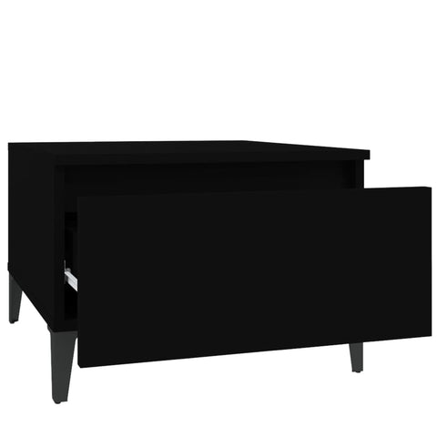 vidaXL Side Tables 2 pcs Black 50x46x35 cm Engineered Wood