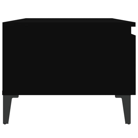 vidaXL Side Tables 2 pcs Black 50x46x35 cm Engineered Wood