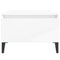 vidaXL Side Table High Gloss White 50x46x35 cm Engineered Wood
