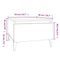 vidaXL Side Table High Gloss White 50x46x35 cm Engineered Wood