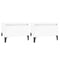 vidaXL Side Tables 2 pcs High Gloss White 50x46x35 cm Engineered Wood
