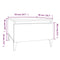 vidaXL Side Tables 2 pcs High Gloss White 50x46x35 cm Engineered Wood