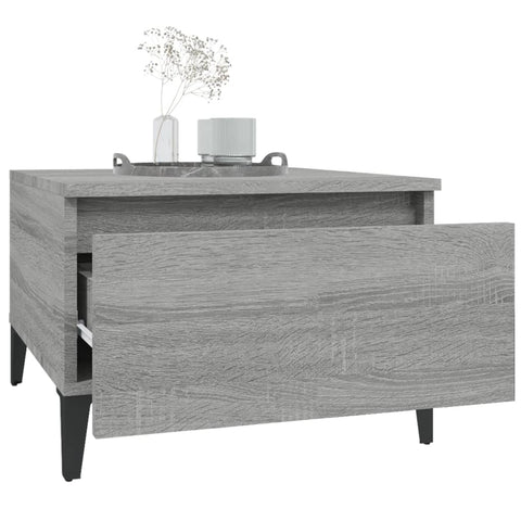 vidaXL Side Tables 2 pcs Grey Sonoma 50x46x35 cm Engineered Wood