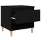 vidaXL Bedside Table Black 50x46x50 Engineered Wood