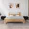 vidaXL Bedside Tables 2 pcs Black 50x46x50 Engineered Wood