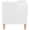 vidaXL Bedside Tables 2 pcs High Gloss White 50x46x50 Engineered Wood