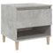 vidaXL Bedside Table Concrete Grey 50x46x50 Engineered Wood
