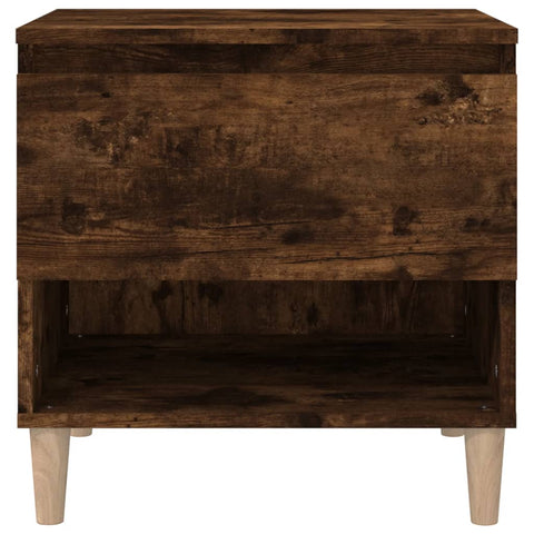 vidaXL Bedside Table Smoked Oak 50x46x50 Engineered Wood
