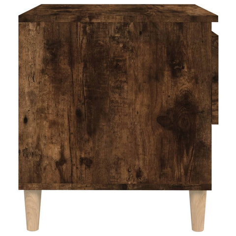 vidaXL Bedside Table Smoked Oak 50x46x50 Engineered Wood