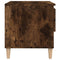 vidaXL Bedside Table Smoked Oak 50x46x50 Engineered Wood