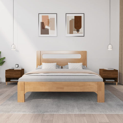 vidaXL Bedside Tables 2 pcs Brown Oak 50x46x50 Engineered Wood