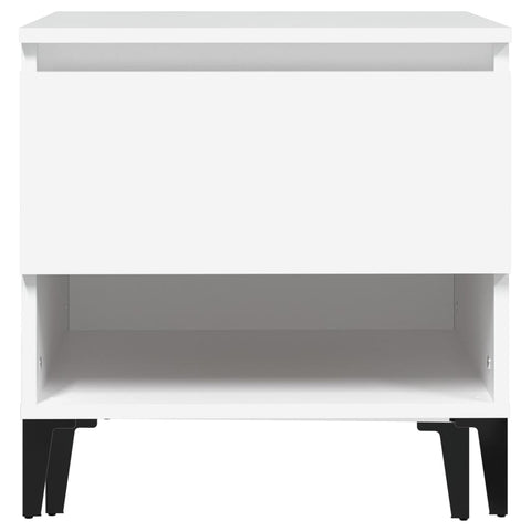 vidaXL Side Table White 50x46x50 cm Engineered Wood