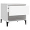 vidaXL Side Table White 50x46x50 cm Engineered Wood