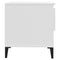 vidaXL Side Tables 2 pcs White 50x46x50 cm Engineered Wood