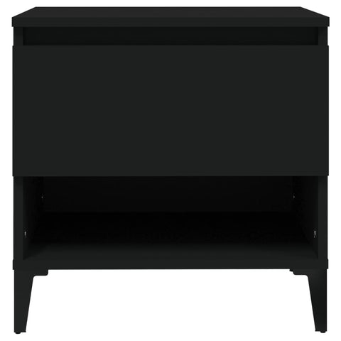 vidaXL Side Table Black 50x46x50 cm Engineered Wood