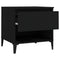 vidaXL Side Table Black 50x46x50 cm Engineered Wood