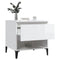 vidaXL Side Table High Gloss White 50x46x50 cm Engineered Wood