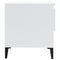 vidaXL Side Table High Gloss White 50x46x50 cm Engineered Wood