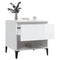 vidaXL Side Tables 2 pcs High Gloss White 50x46x50 cm Engineered Wood