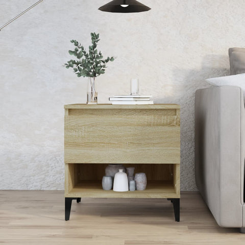 vidaXL Side Table Sonoma Oak 50x46x50 cm Engineered Wood
