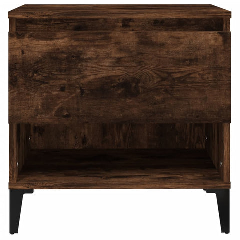 vidaXL Side Table Smoked Oak 50x46x50 cm Engineered Wood