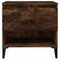 vidaXL Side Table Smoked Oak 50x46x50 cm Engineered Wood